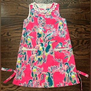 Lilly Pulitzer Girls “Toucan Can” Mini Shift Dress Size 10